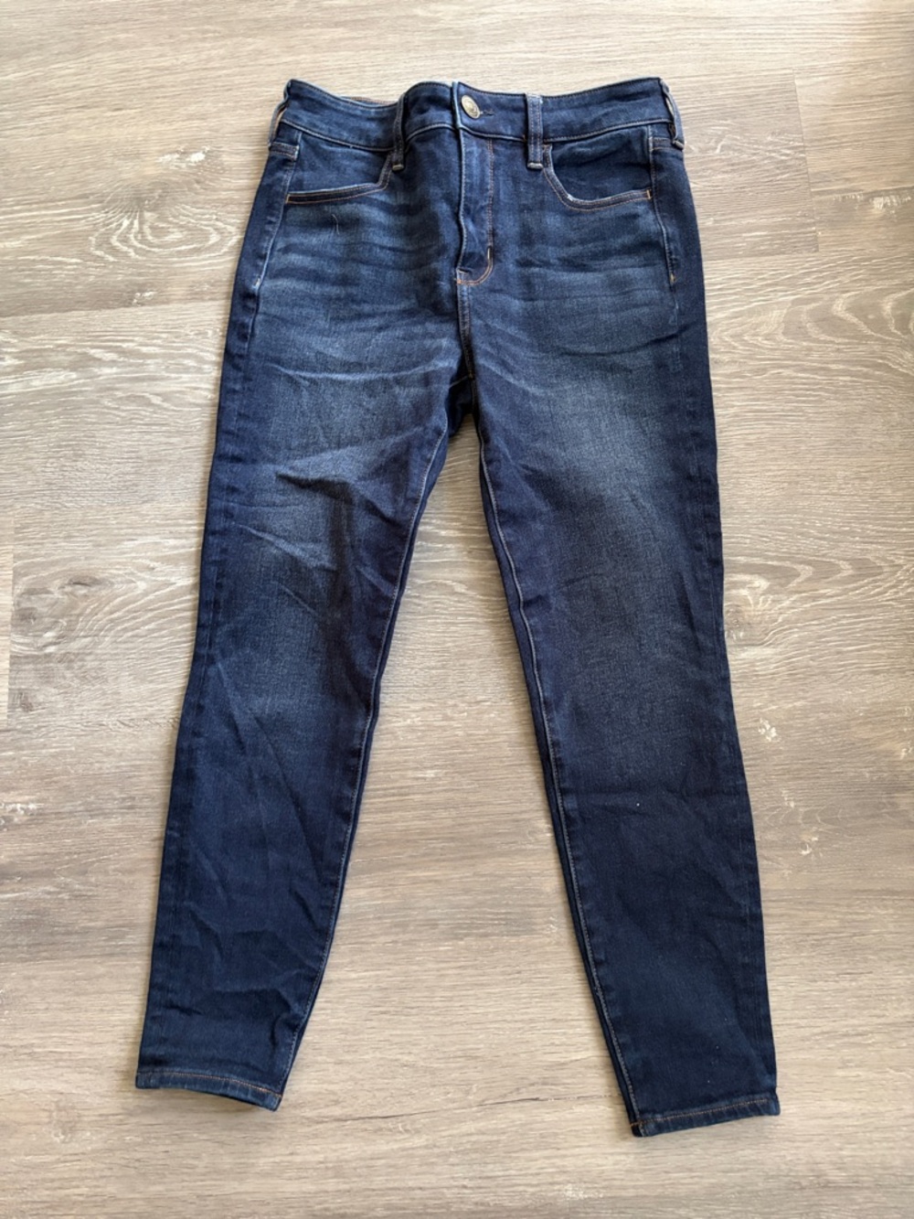 American Eagle Jeggings Bundle — Light, Distressed Medium, Dark Wash THREE PAIRS - Picture 13 of 13